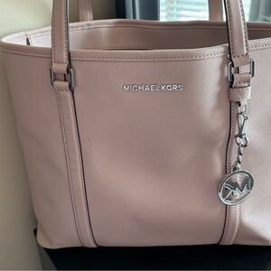 Michael Kors Pale Pink Saffiano Tote